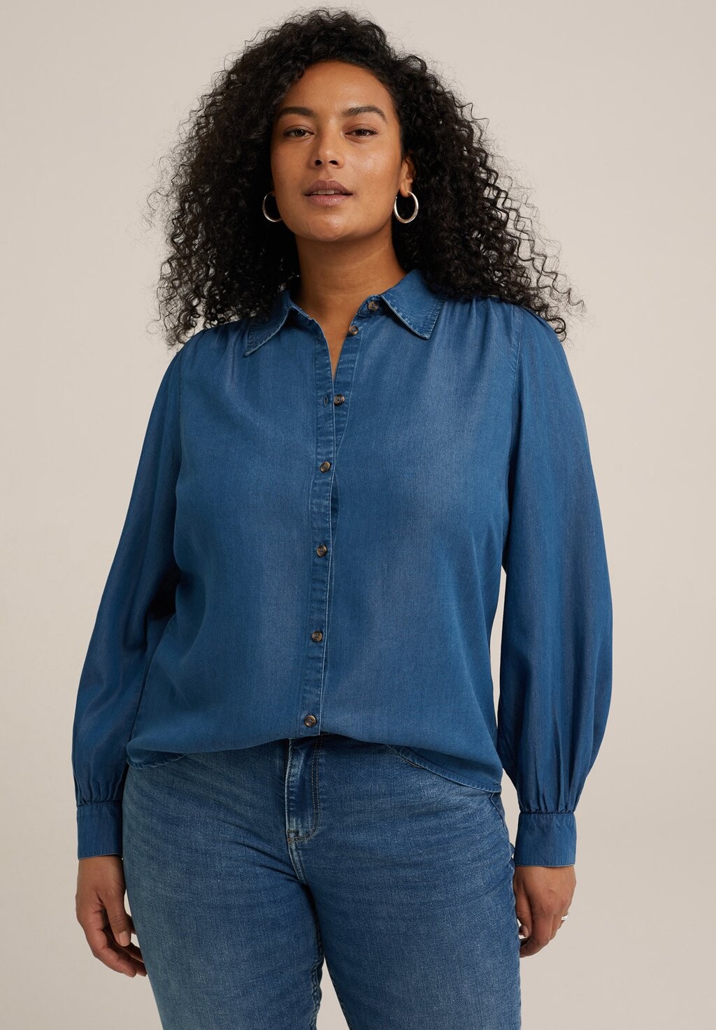 

Блузка-рубашка WE Fashion, цвет blue
