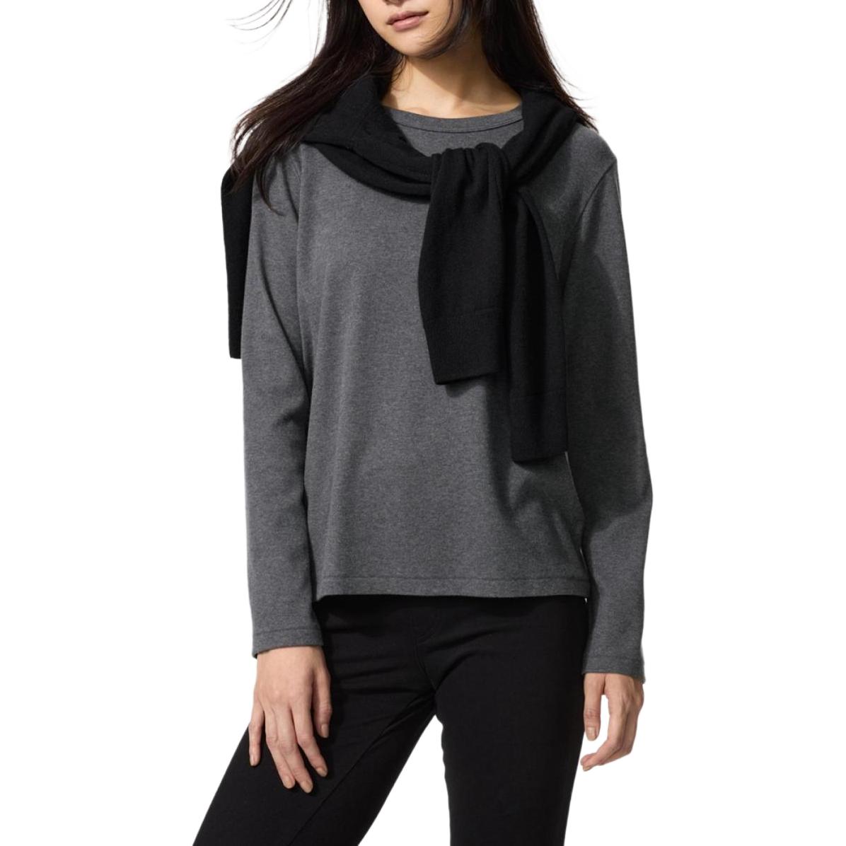 

Футболка Women's Dark Gray UNIQLO, темно-серый