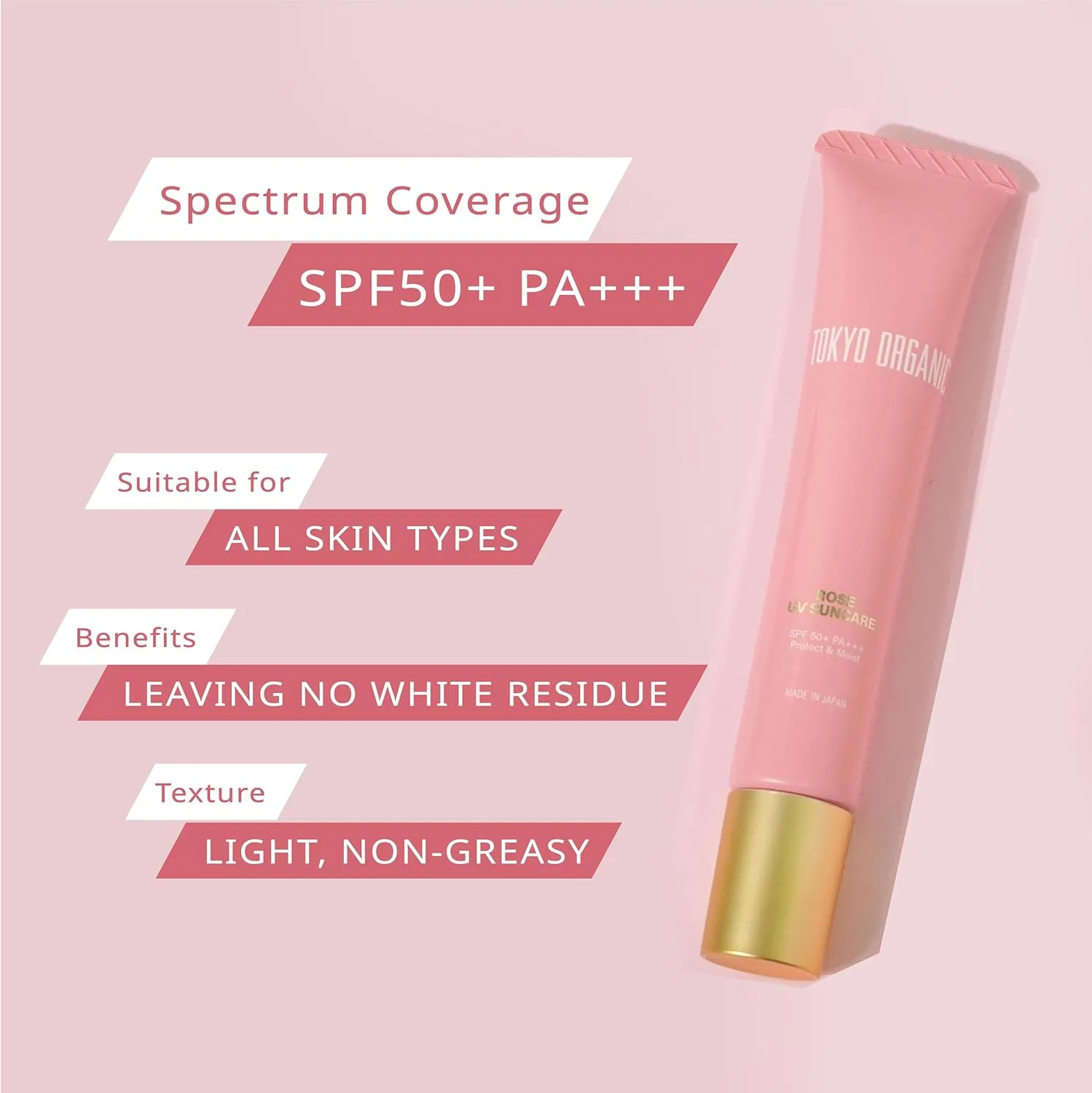 Солнцезащитный крем для лица SPF50+ PA+++, Tokyo Organic, 30 мл — фото 4