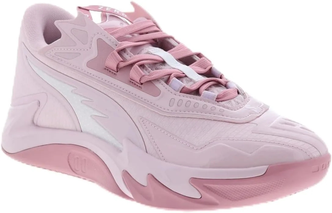 Мужские баскетбольные кроссовки PUMA Scoot Zeros II - серые, розовый/сиреневый