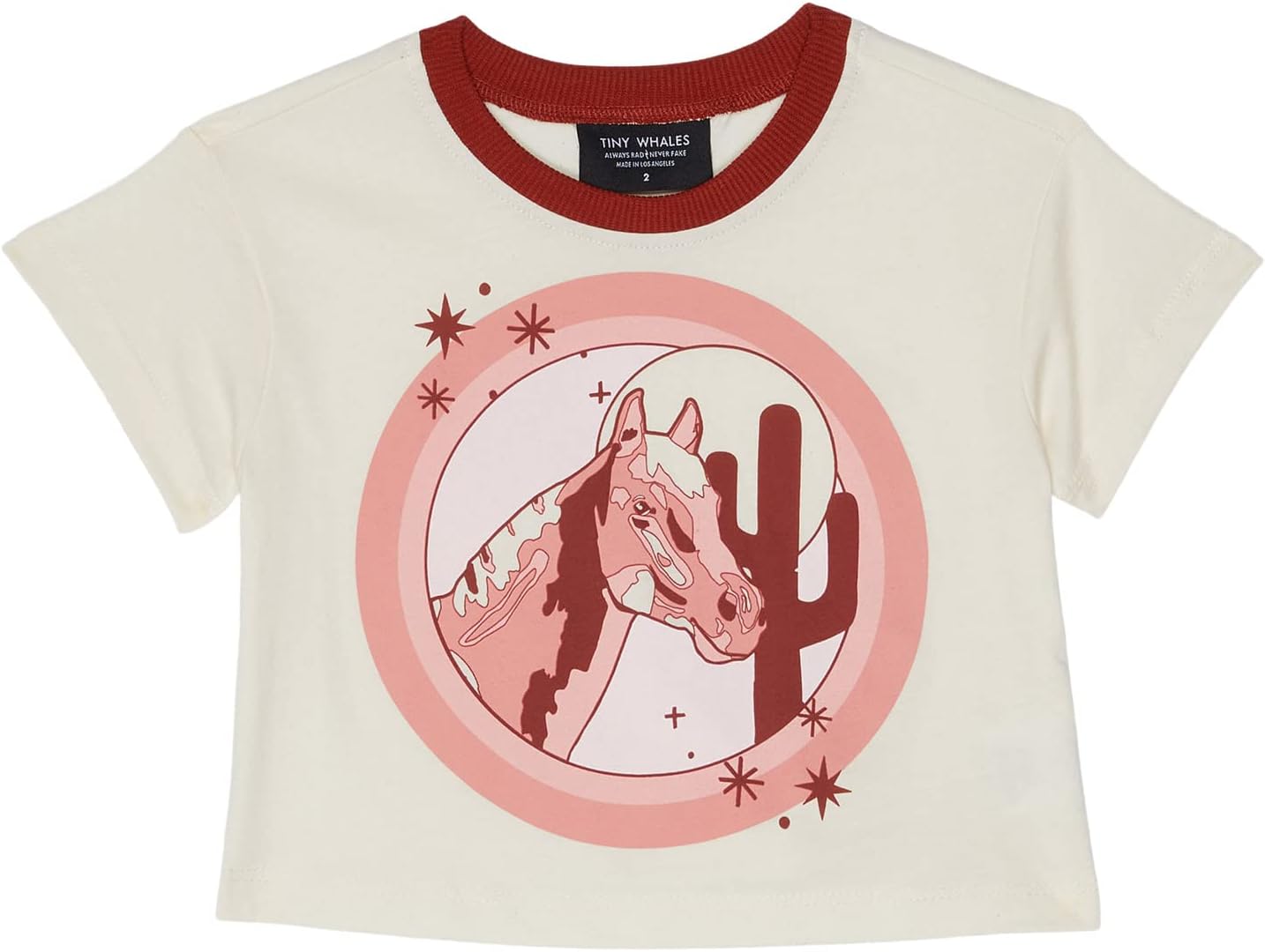 

Футболка Tiny Whales Dream Of Horses Boxy Tee, цвет Natural/Rust