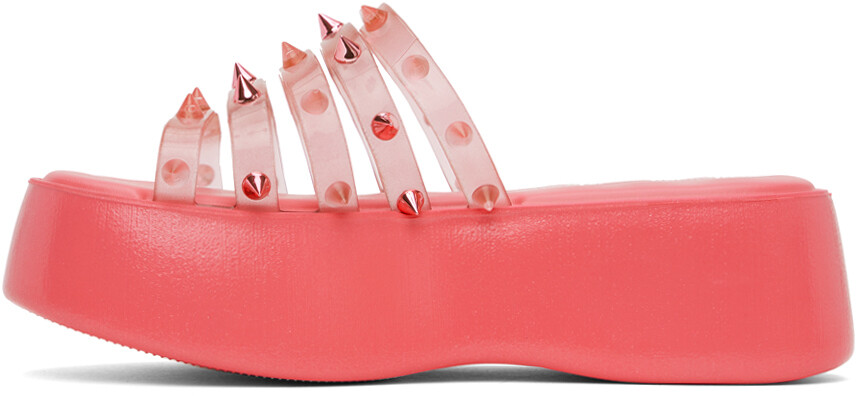 Слайды Melissa Edition «The Becky Punk Love» Jean Paul Gaultier, розовый — фото 3