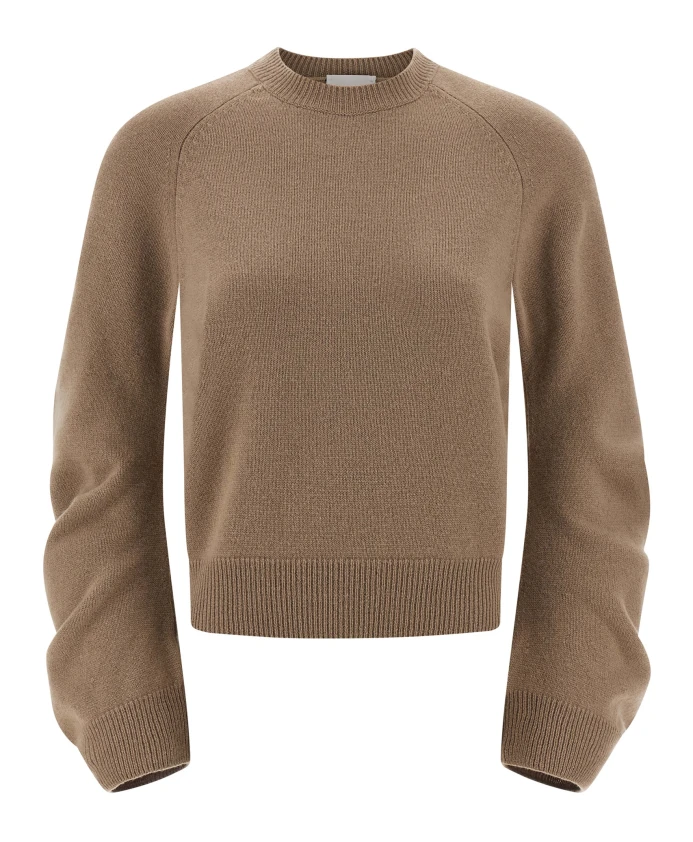 

Свитер с изогнутыми рукавами Nude, бежевый