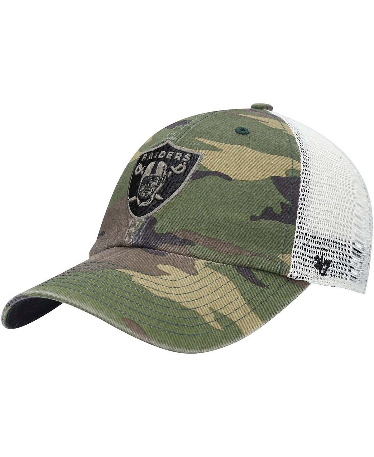 

Мужская камуфляжная кепка Snapback Las Vegas Raiders Branson MVP Trucker '47 Brand