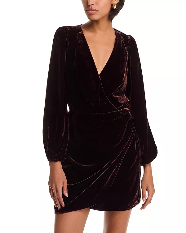 

Мини-Платье Lawry с имитацией запаха Paige, фиолетовый