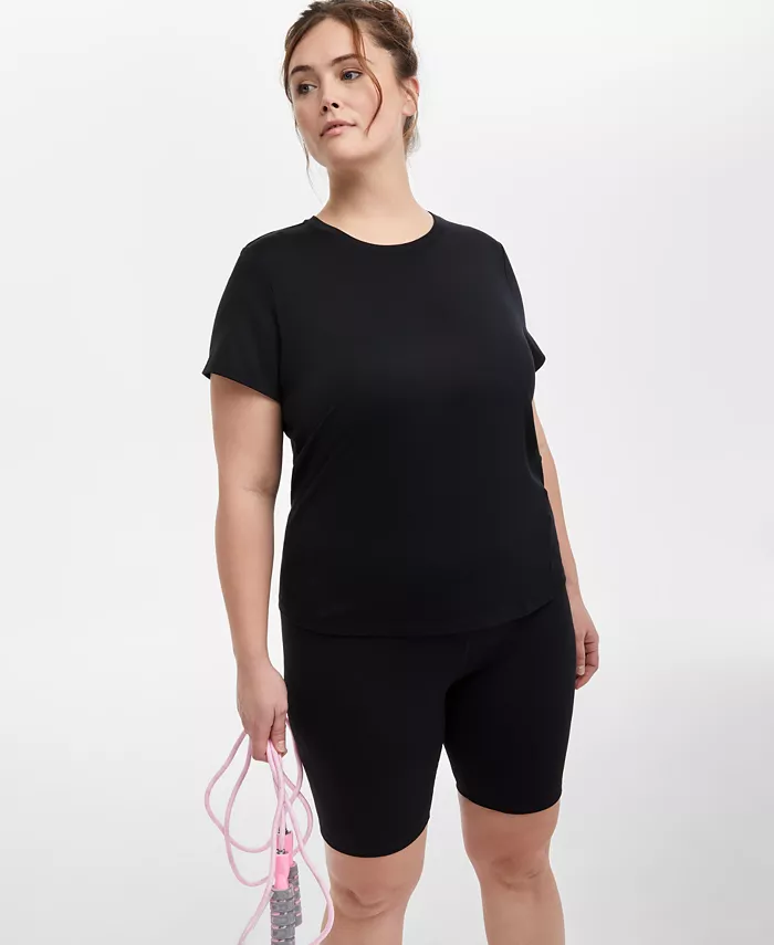 

Футболка с коротким рукавом Plus Size из супермягкой ткани ID Ideology, черный