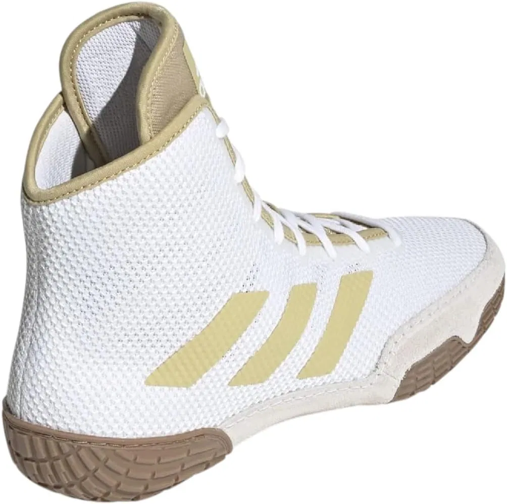 Кроссовки для борьбы в помещении Adidas Tech Fall 2.0, белые/золотые/коричневые, модель FZ5389 — фото 3