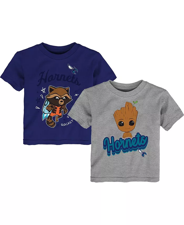 

Комплект из двух футболок «Стражи Галактики» для малышей Heather Grey Charlotte Hornets Outerstuff