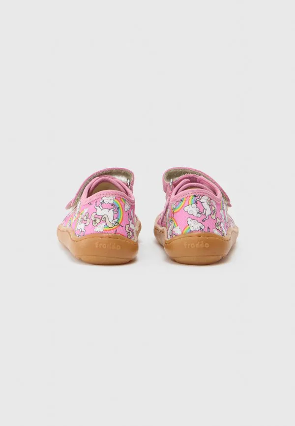Парусиновые кроссовки barefoot Froddo, White/Pink — фото 3