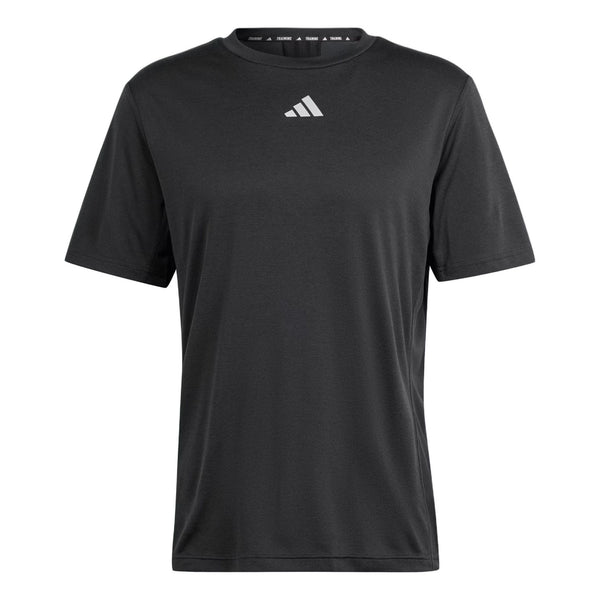 

Футболка hiit workout 3 stripes tee asia sizing Adidas, черный