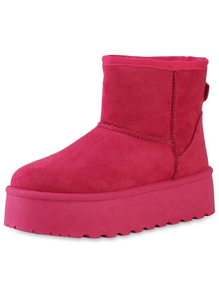 Ботильоны VAN HILL Plateau Boots Sofia, фуксия