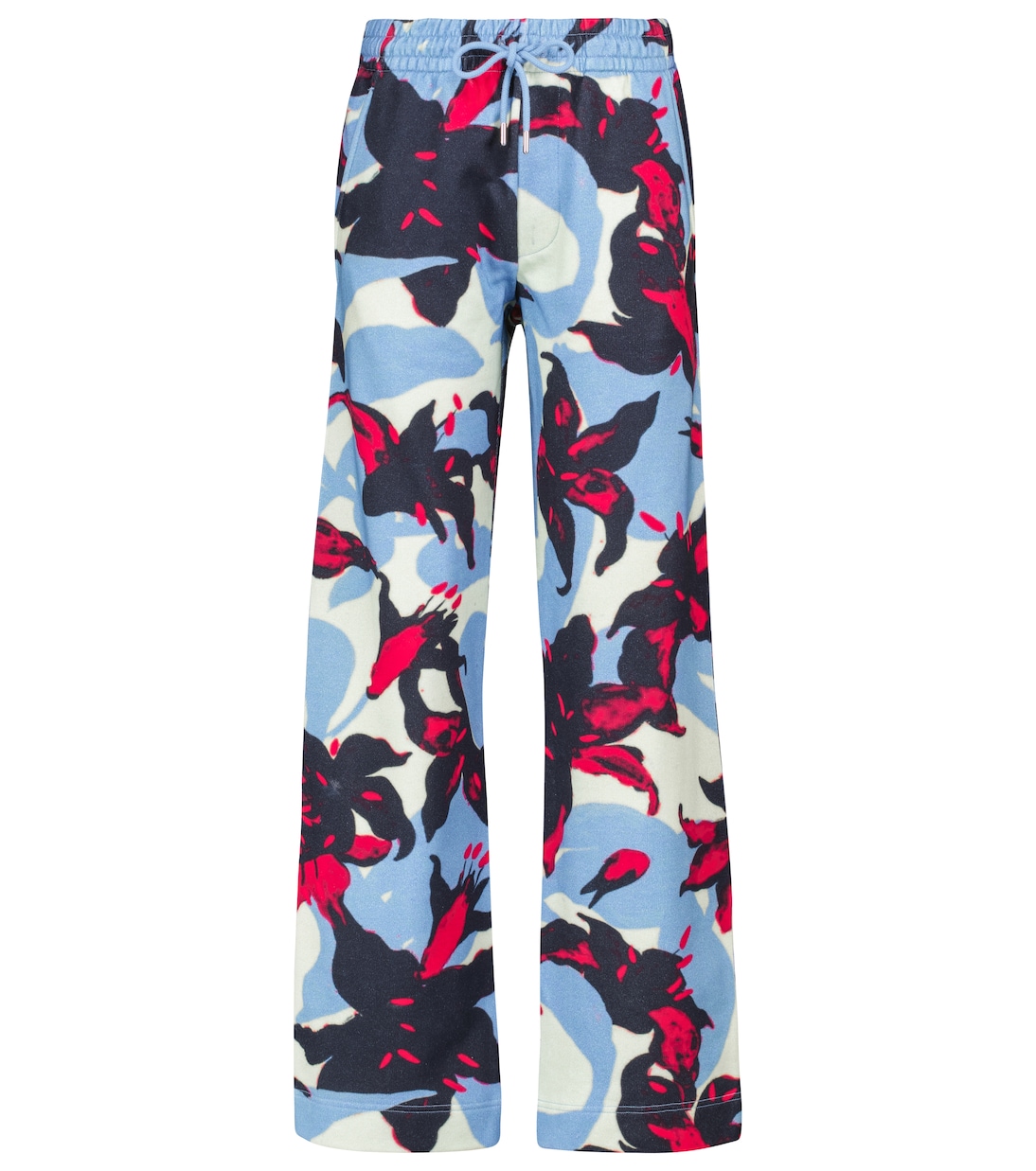 

Спортивные брюки из хлопка с принтом Dries Van Noten, Pale Blue