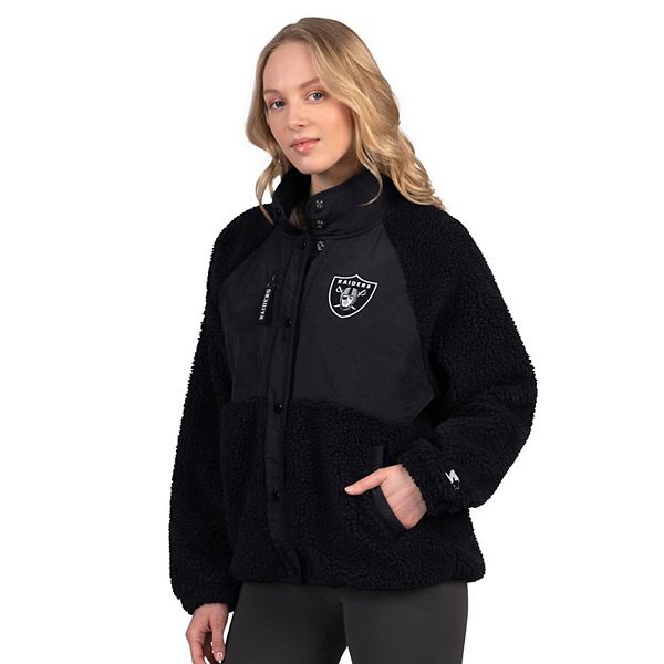 

Женская черная куртка sherpa las vegas raiders on the ball Starter