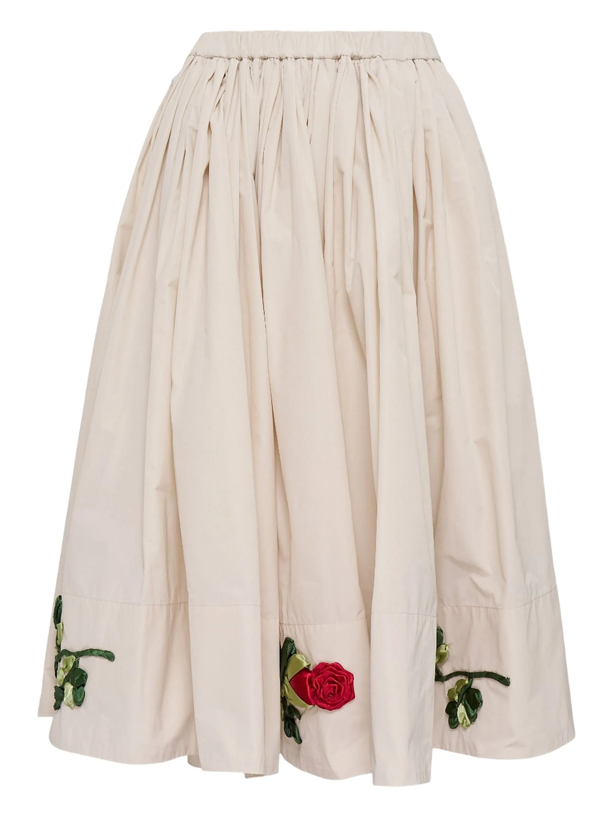 

Юбка миди с цветочным принтом Caroline Hu, бежевый