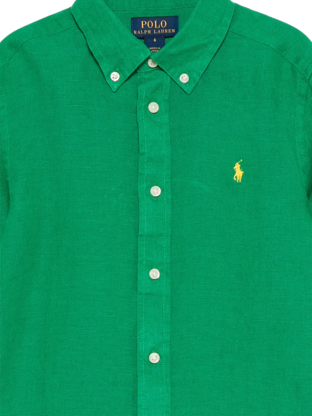 Рубашка с длинными рукавами Polo Ralph Lauren Kids, зеленый — фото 3