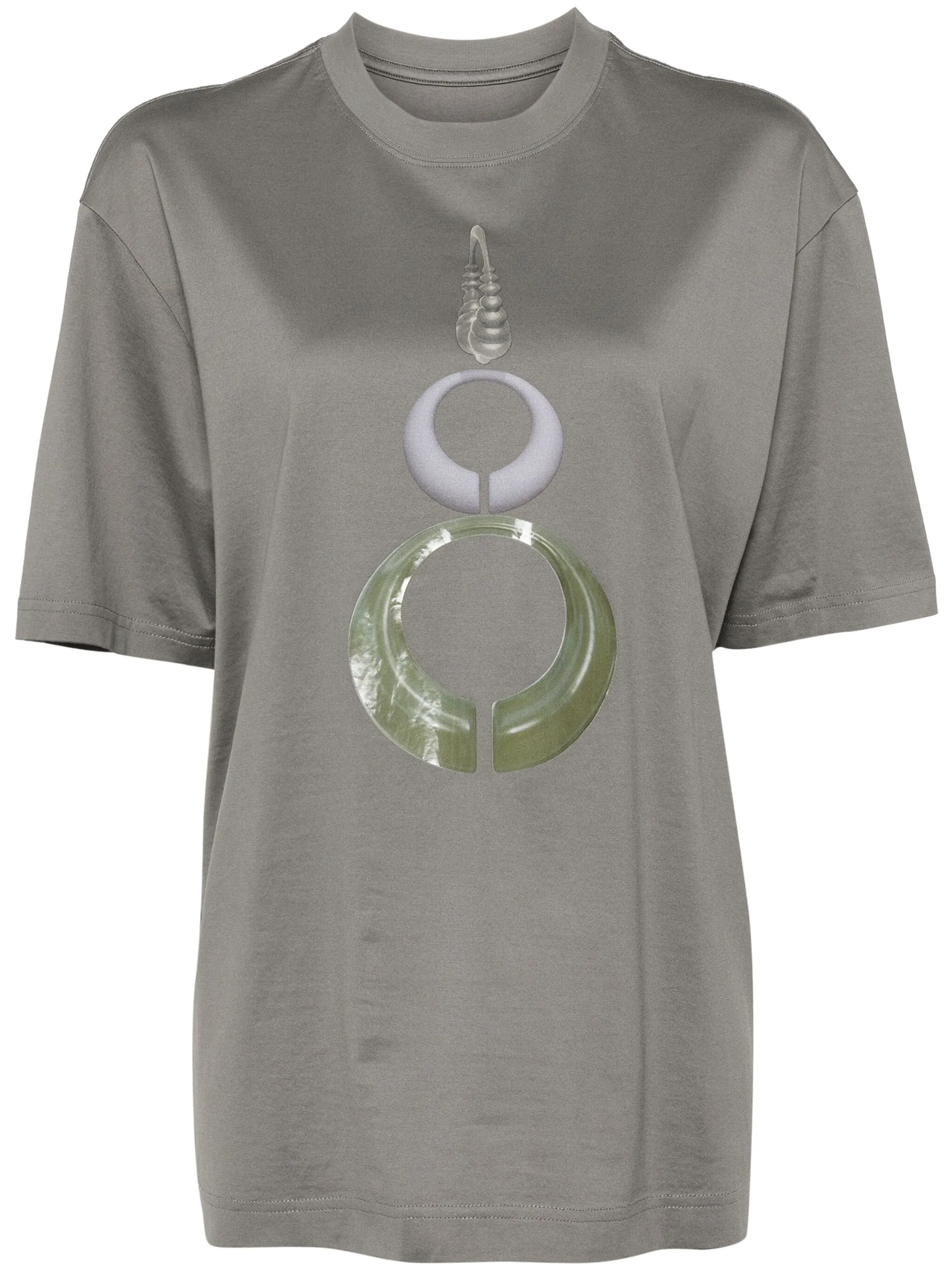 

Футболка с графичным принтом Jnby, серый