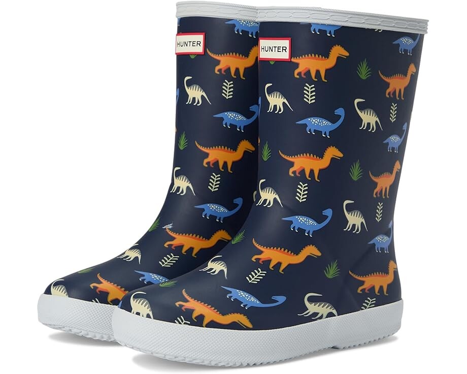 

Ботинки Hunter Kids First Classic Boots, цвет Dark Blue Dino Multi