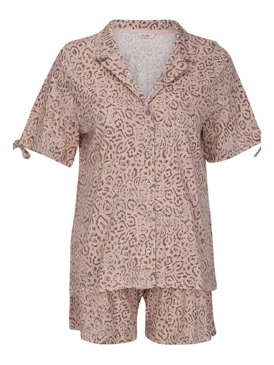 

Короткий пижамный комплект Goldenbay Liatris, бежевый/розовый