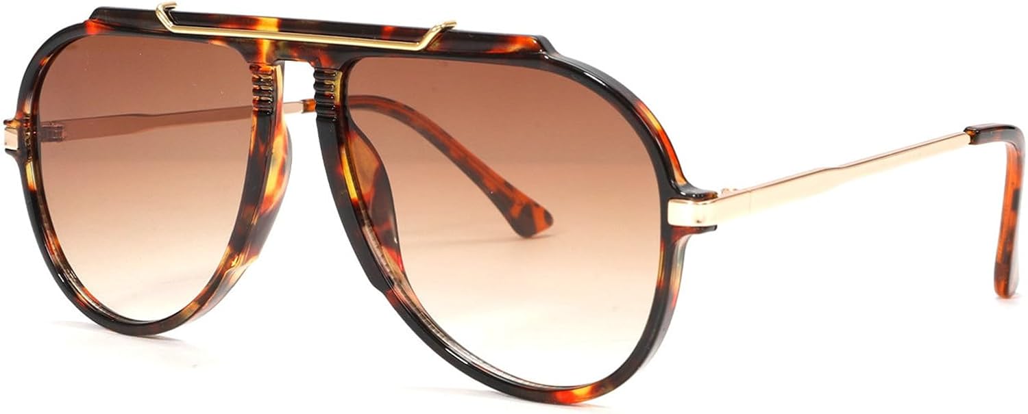 

Willochra Модные солнцезащитные очки-пилот большого размера для женщин и мужчин, круглые солнцезащитные очки в винтажном стиле с большой оправой, солнцезащитные очки-щитки для мужчин, C4