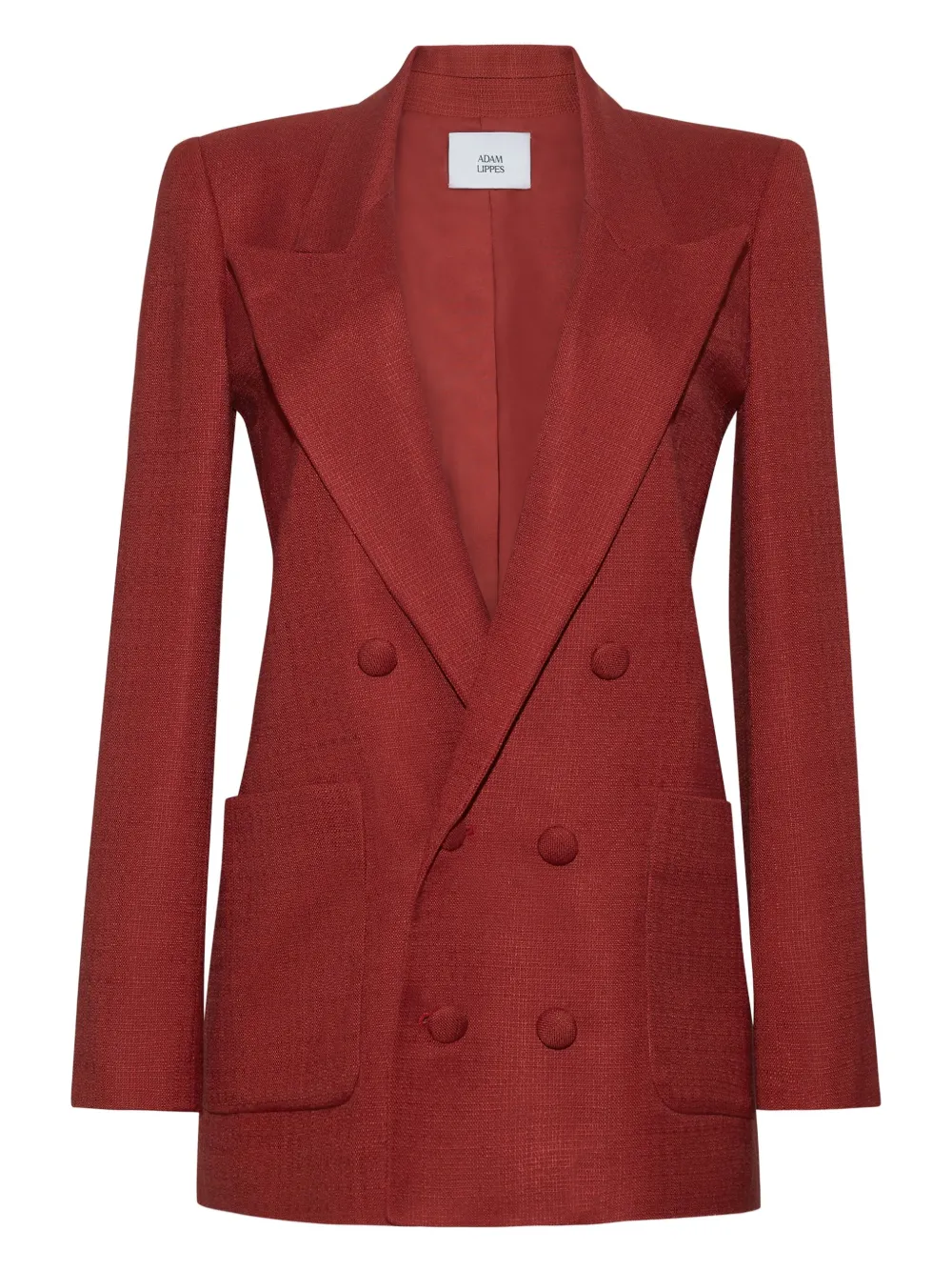 

Двубортный пиджак Adam Lippes, красный