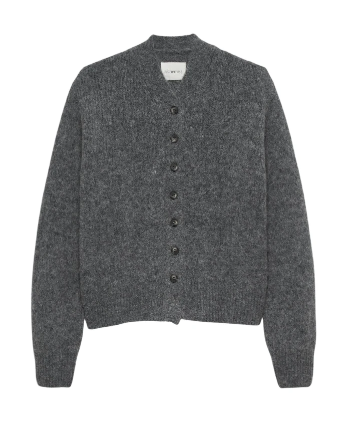 

Кардиган нефритового цвета | темно-серый меланж Alchemist, серый