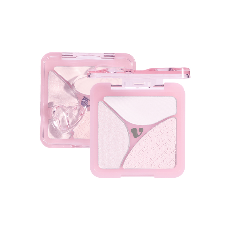 

Палитра хайлайтеров без макияжа триколор натуральная VEECCI, G02 Creamy Cream, Suitable for Natural Skin Tone