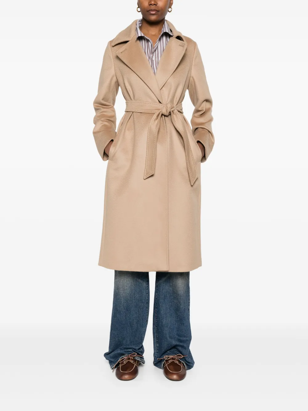 Пальто из натуральной шерсти MAX MARA, нейтральный — фото 2