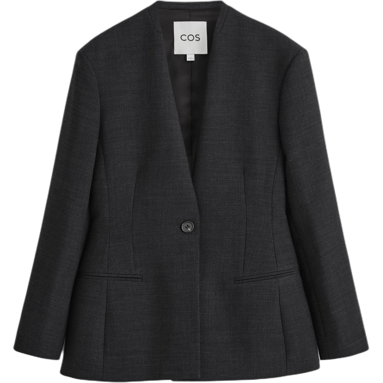 

COS Женский деловой костюм угольно-черный, Charcoal Black