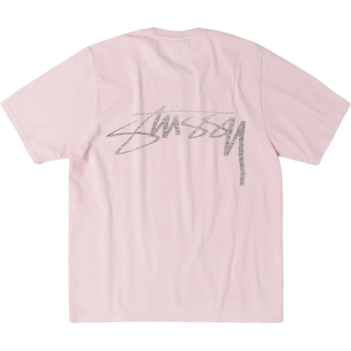 

Футболка FW25 Smooth Reverse Pigment Dyed Unisex Stussy, розовый
