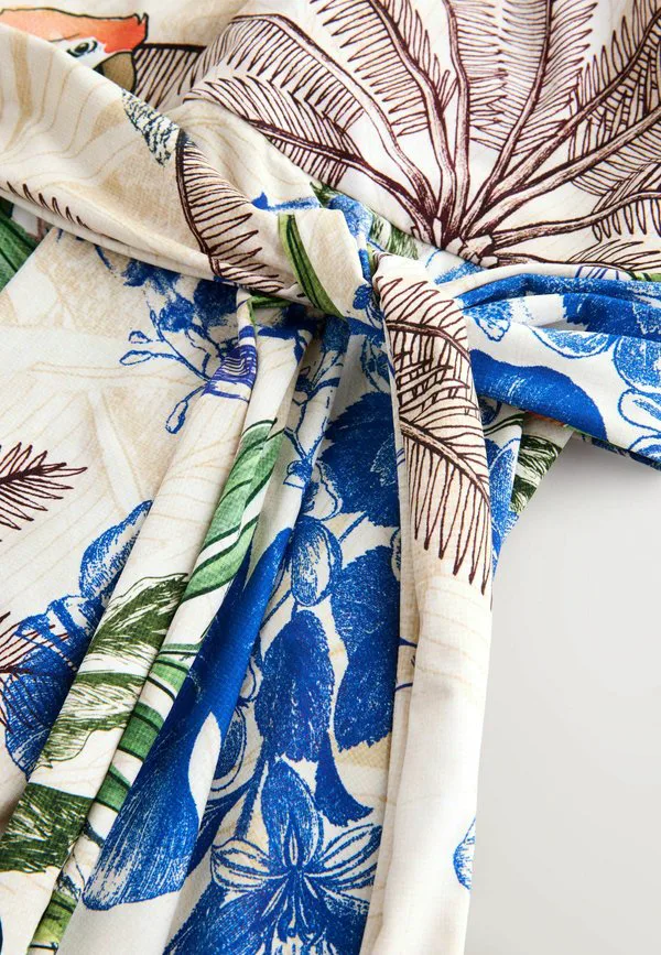Пляжный аксессуар Next, Cream Navy Parrot Print — фото 2