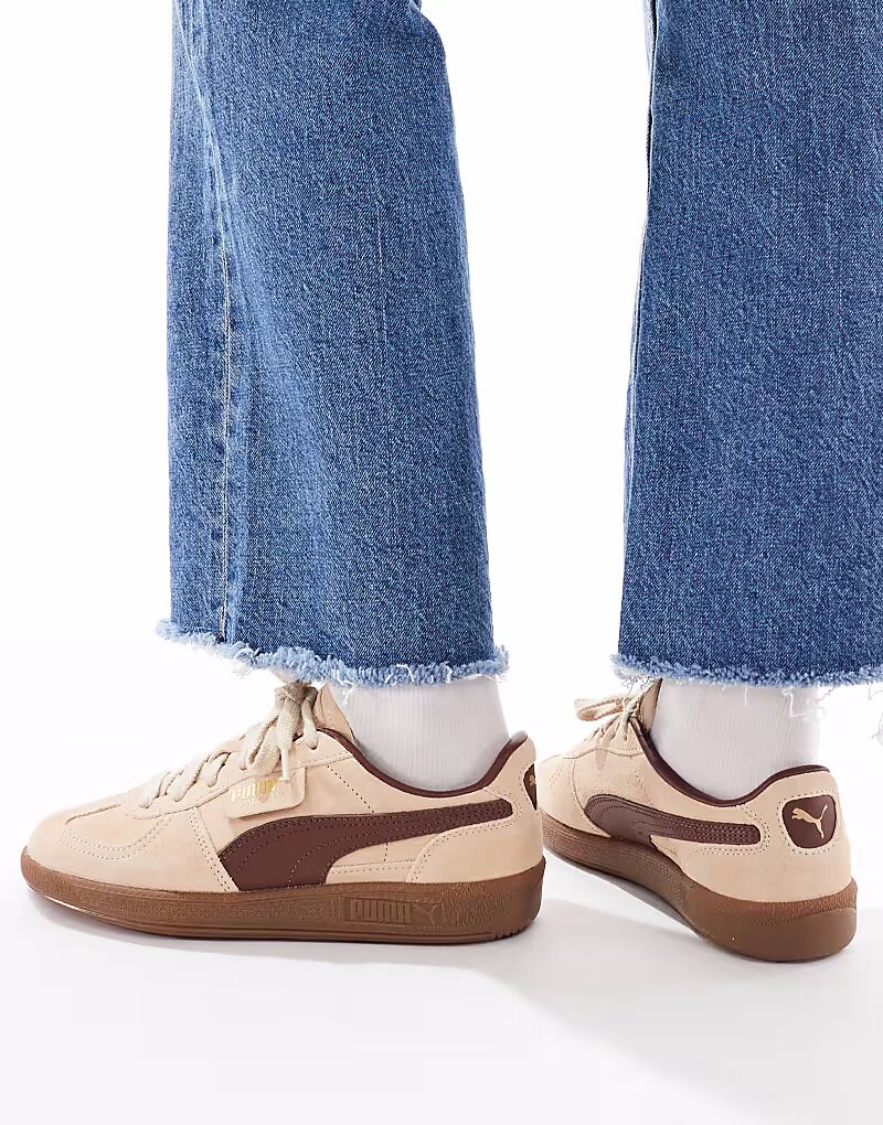 Кроссовки Puma Palermo светло-коричневого цвета — фото 3
