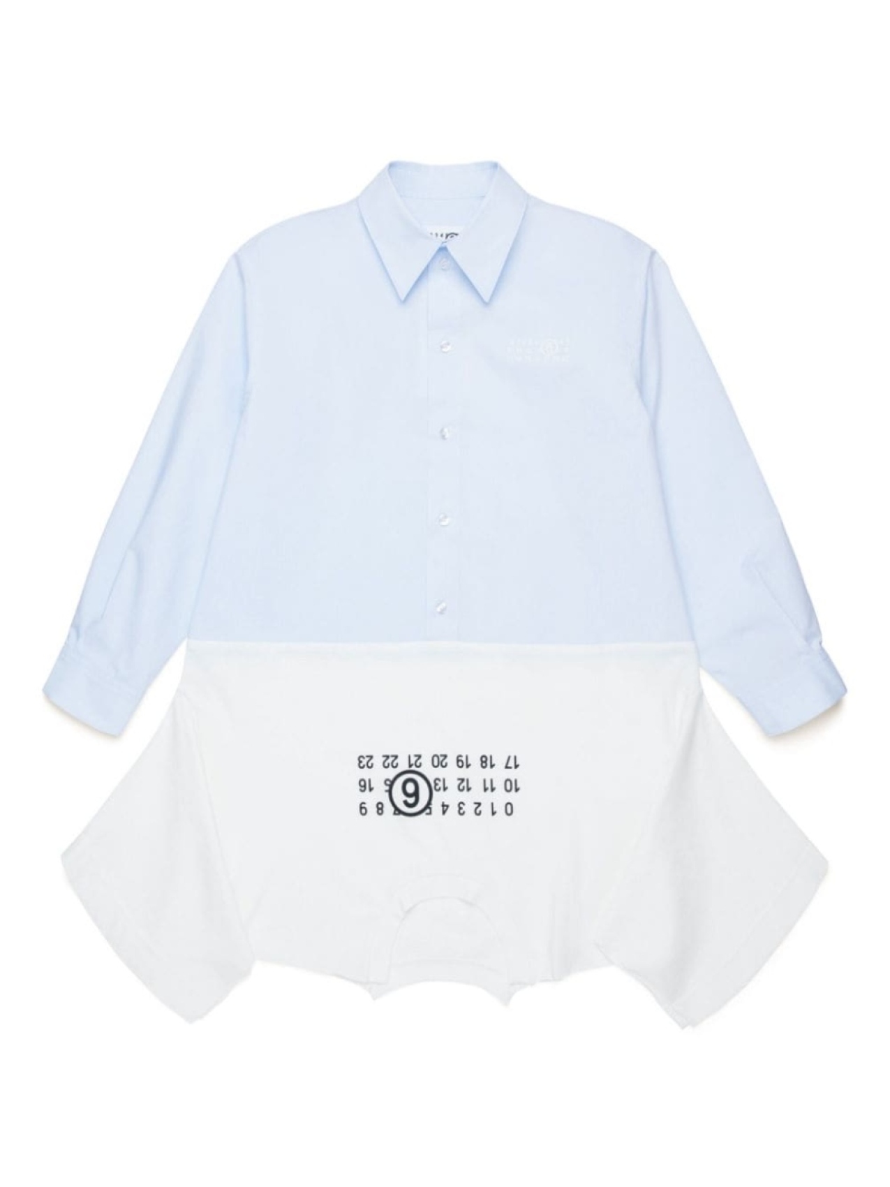 

MM6 Maison Margiela Kids платье асимметричного кроя, синий