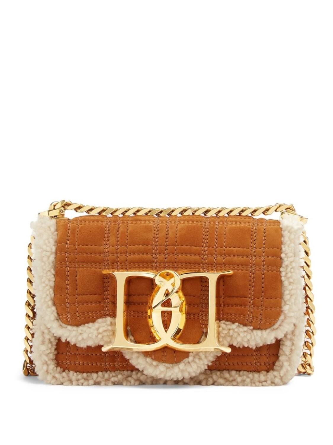 

DSQUARED2 стеганая сумка на плечо, коричневый