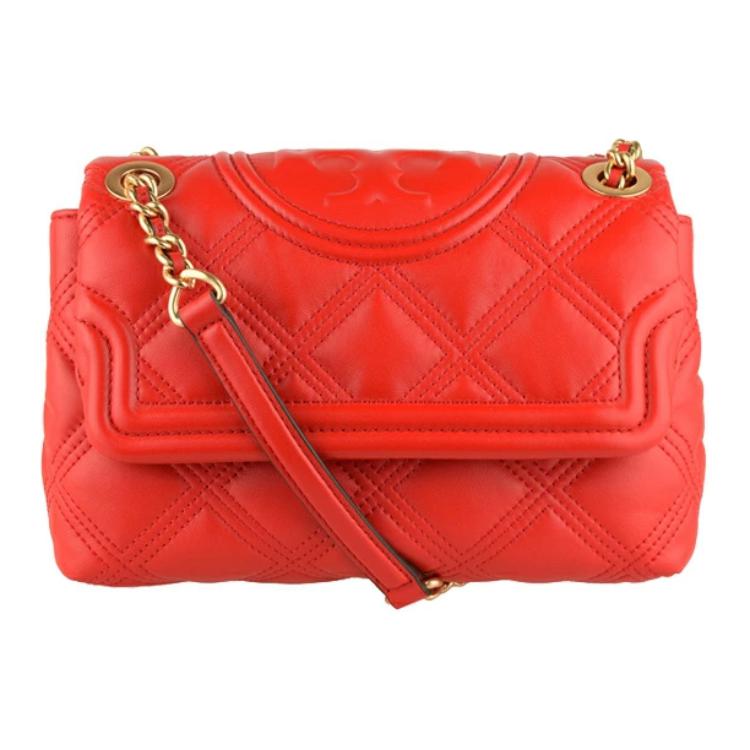 

Сумка через плечо Fleming Sheepskin с одной лямкой, вермильон TORY BURCH