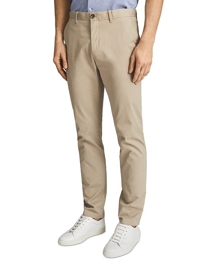 

Повседневные узкие чинос Pitch Casual Slim Fit REISS, коричневый/бежевый