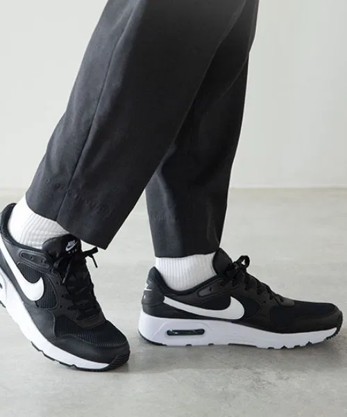 Мужские кроссовки NIKE AIR MAX SC чёрно-белые
