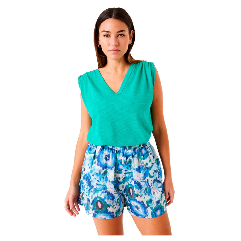 

Футболка Garcia F50003 sleeveless V neck, зеленый