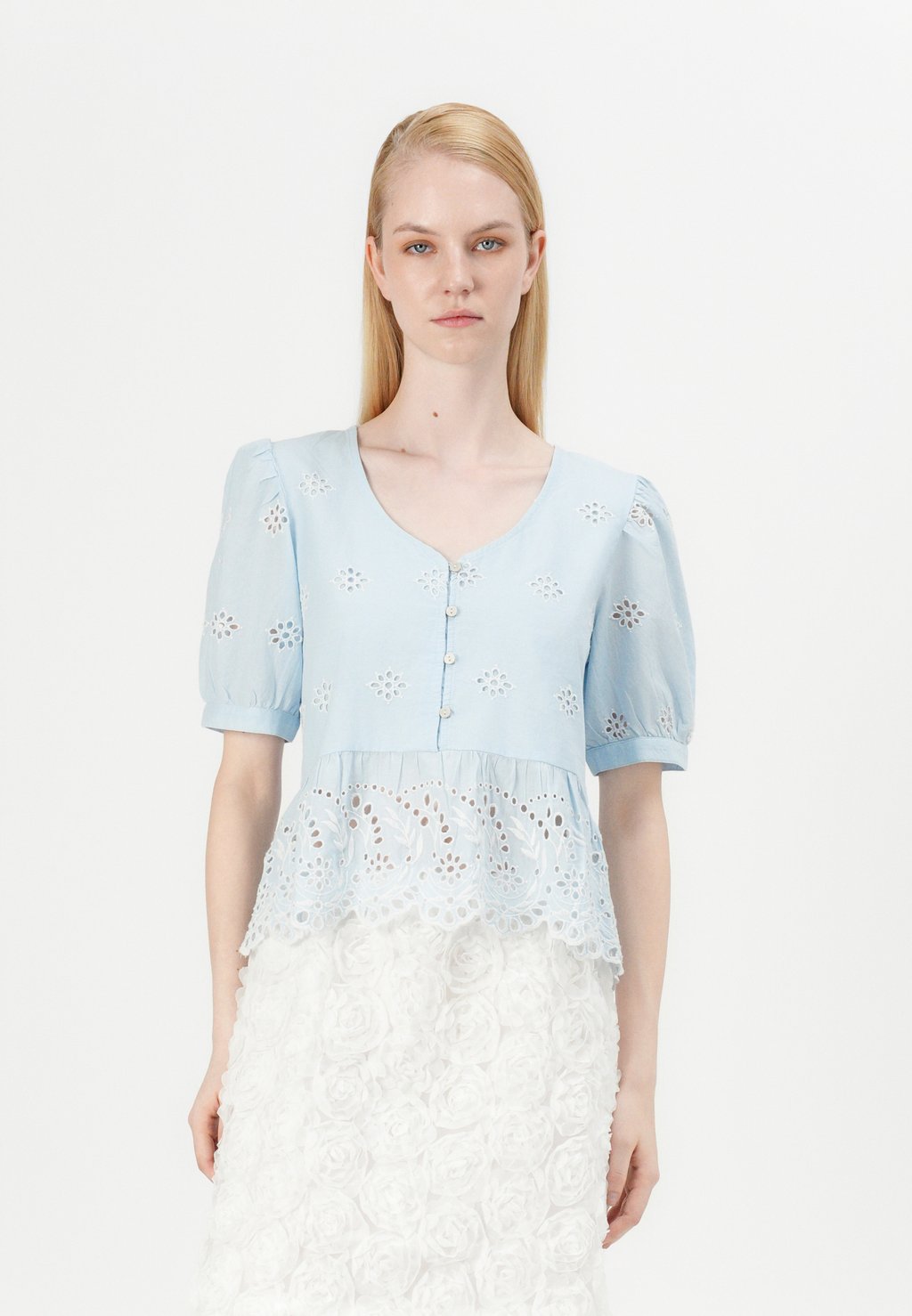 

Блуза PETRA EMBRIODERY JDY, синий
