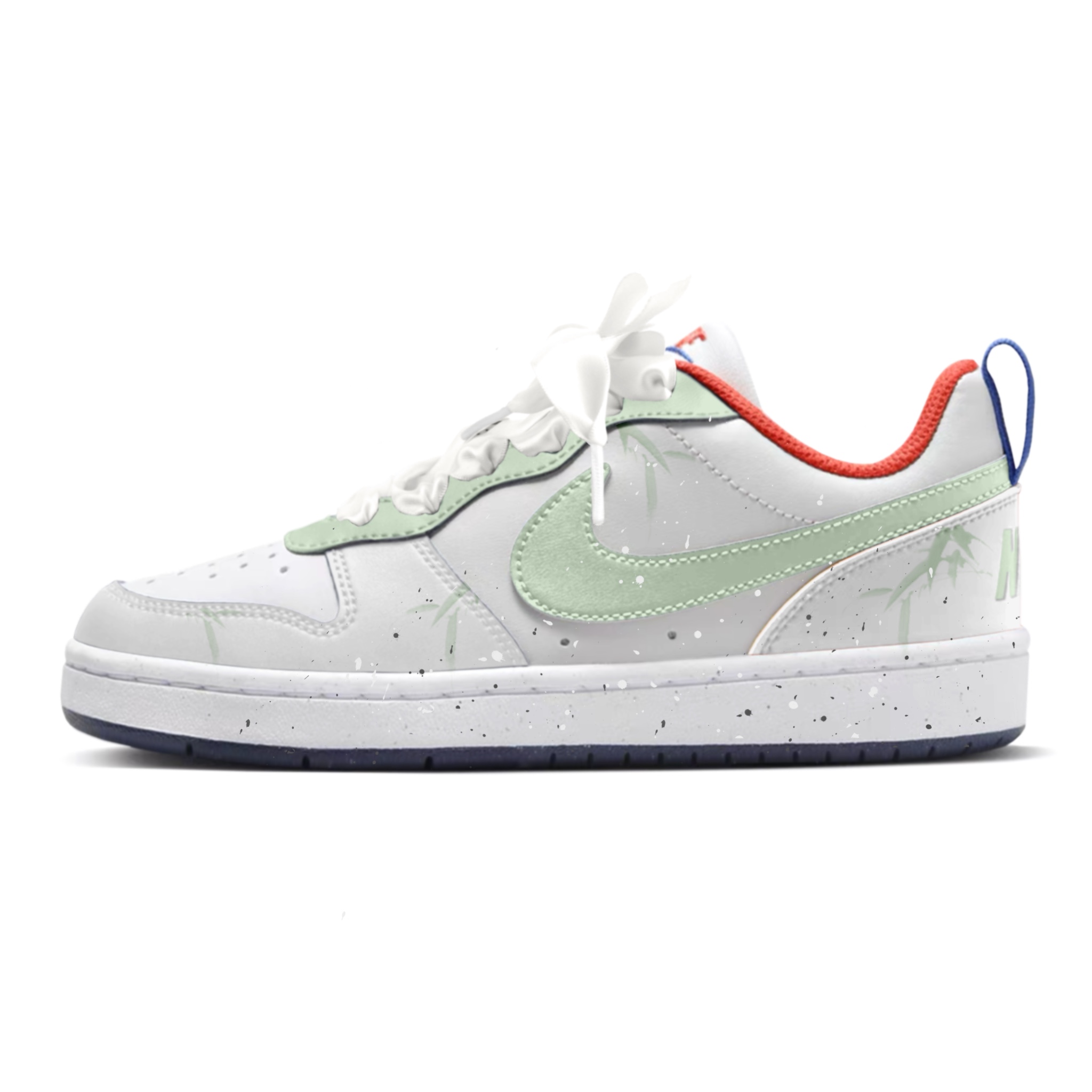 

Nike Низкие детские кроссовки для скейтбординга Court Borough Bamboo Green, подростковые