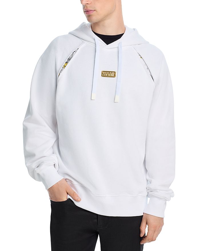 

Флисовая толстовка с капюшоном Versace Jeans Couture, белый