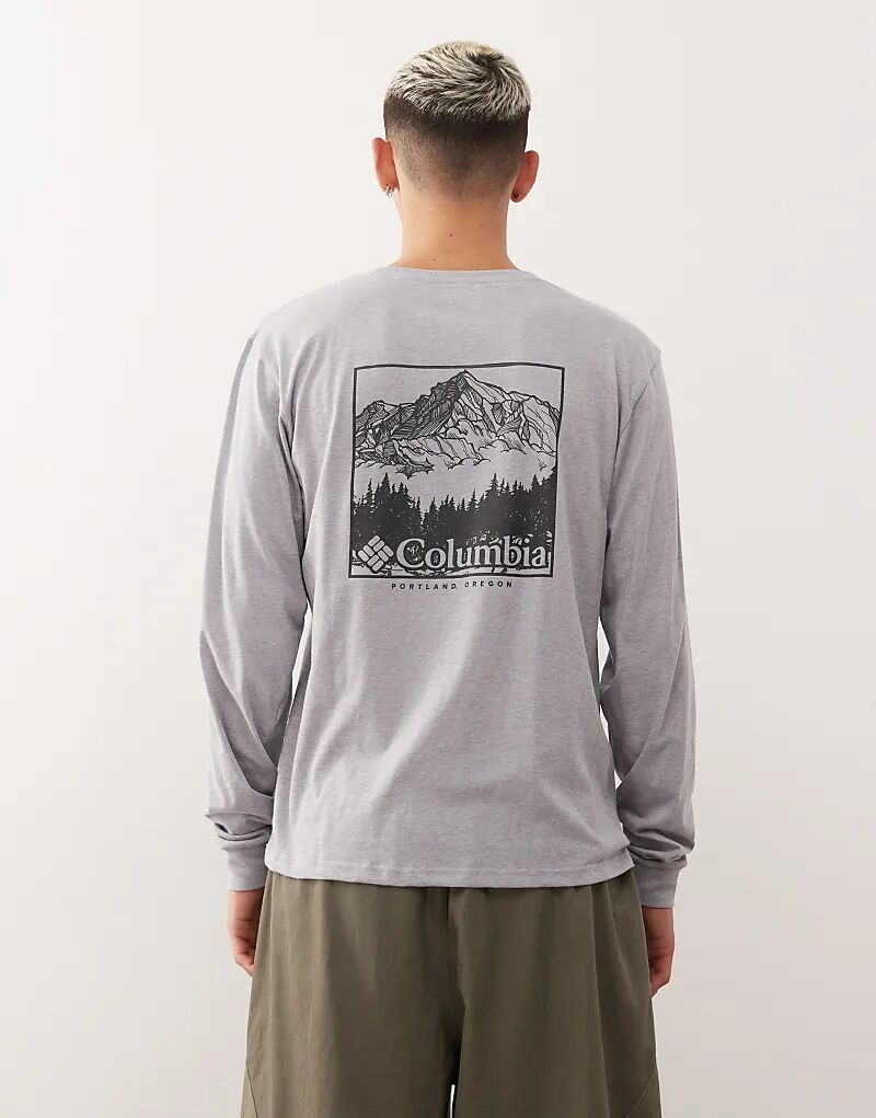 

Футболка с длинным рукавом и сезонным логотипом Columbia CSC серого цвета