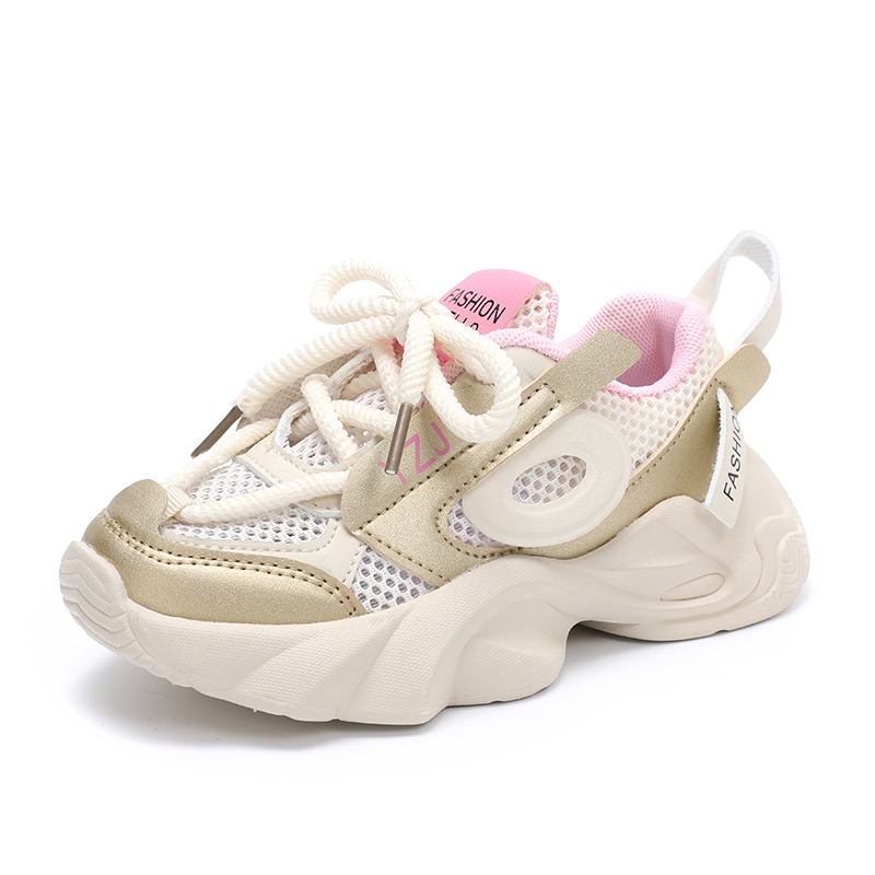 

Детские беговые кроссовки Slip Resistant Abrasion Resistant Kids' KINDDOG, золото (12801-love wave)