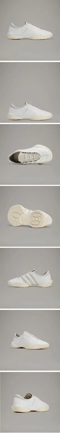 Мужские низкие кожаные кроссовки Y-3 Regu Core White от Y-3 — фото 3