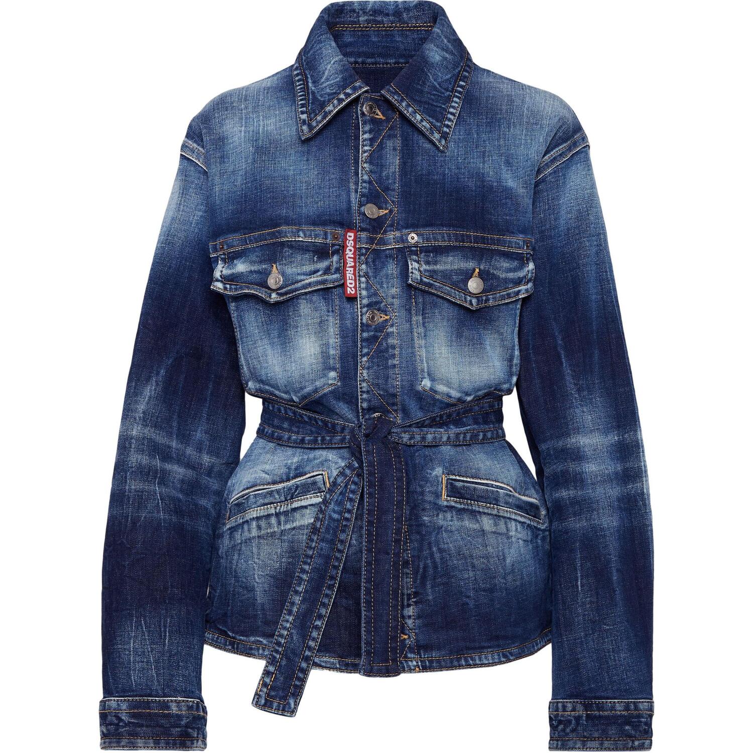 

DSQUARED 2 Приталенная джинсовая куртка DSQUARED2, Blue