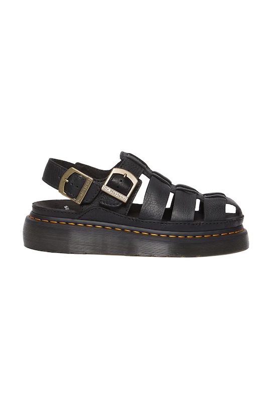 Кожаные сандалии Wrenlie Dr. Martens, черный