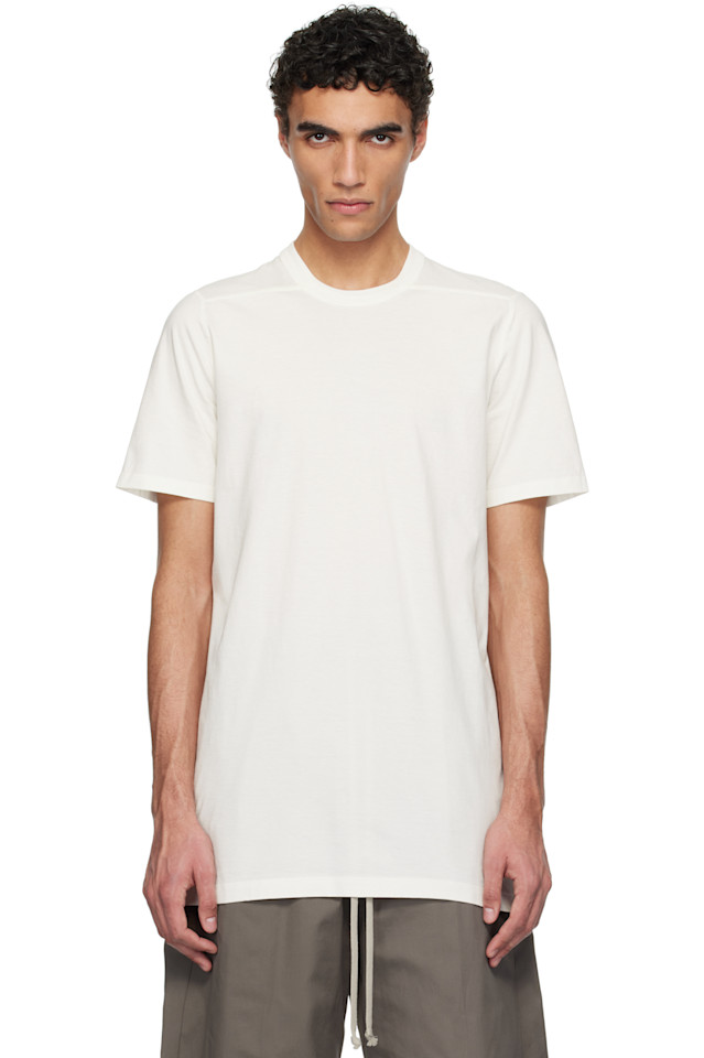 

Короткая футболка уровня Rick Owens, цвет milk