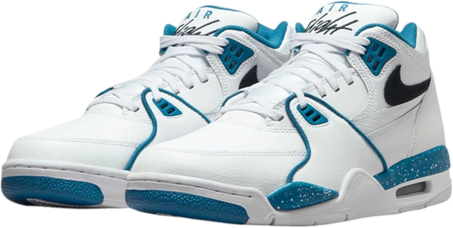 Мужские кожаные кроссовки NIKE Air Flight 89, черный — фото 2