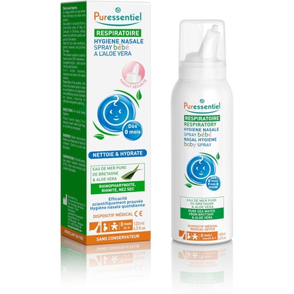 

Спрей для гигиены полости носа у детей с алоэ вера 120 мл Puressentiel