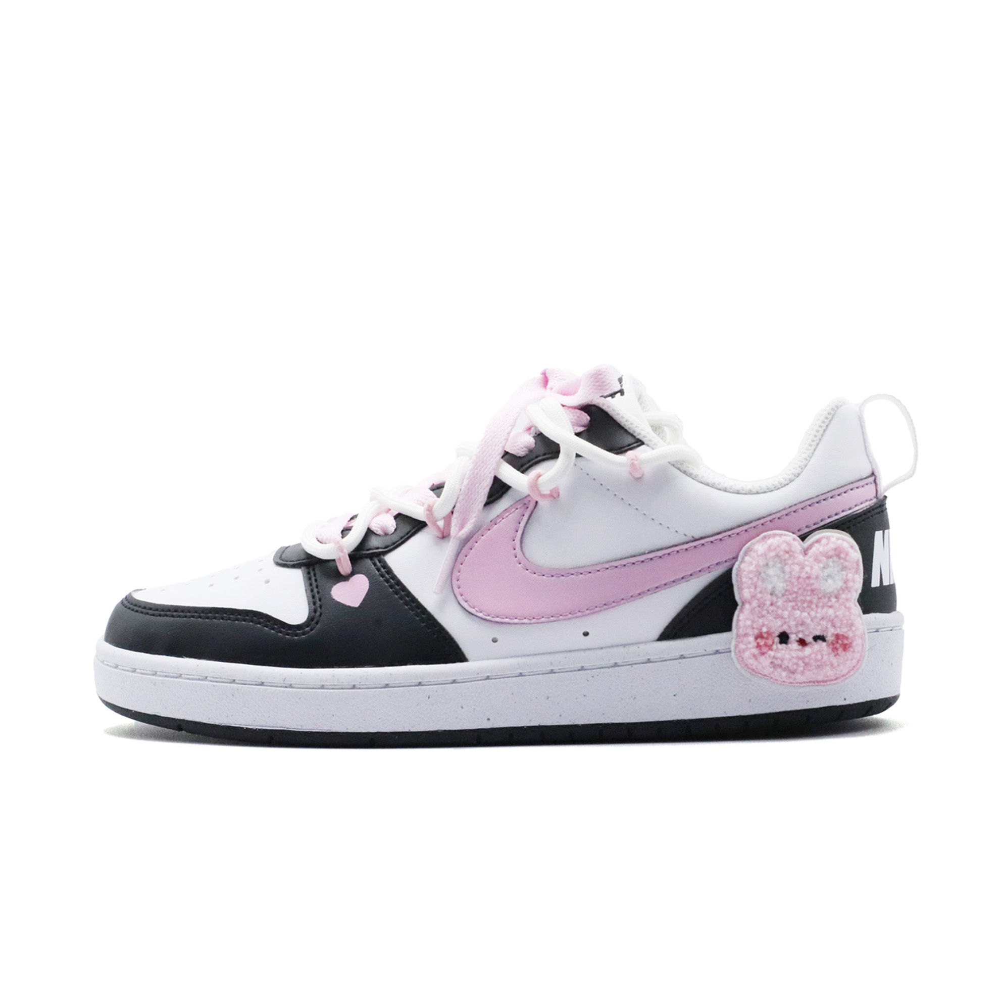 

Низкие детские кроссовки для скейтбординга Court Borough Powder Bunny для подростков Nike, розовый
