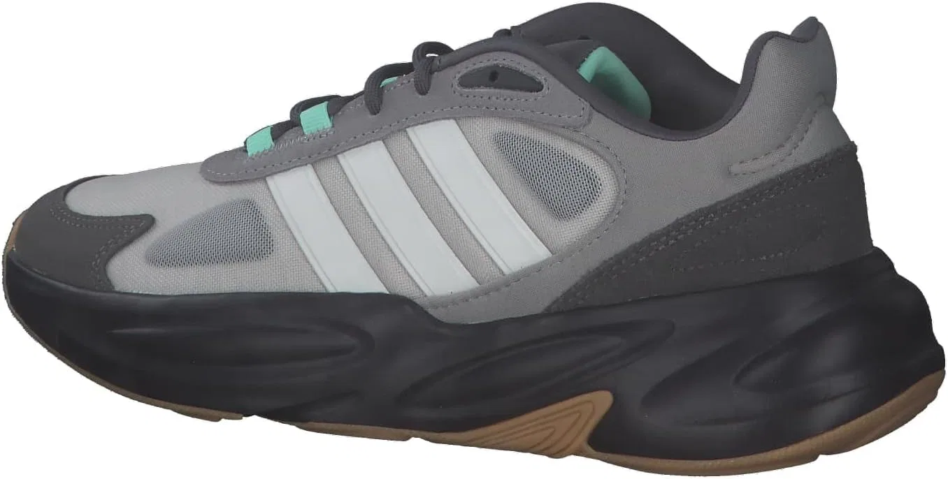 Мужские кроссовки Ozelle Adidas, Grey One Core White Pulse Mint — фото 3